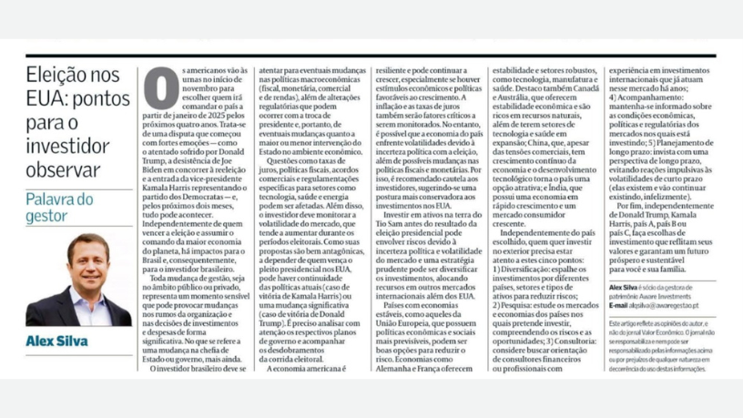 Veja com Alexsander Luiz de Queiroz Silva por que investir com responsabilidade é o futuro.