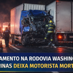 Campinas registra grave engavetamento na Rodovia Washington Luís com morte de motorista