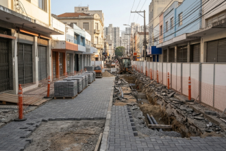 Troca do piso da Rua 13 de Maio pode mudar circulação e comércio no Centro de Campinas; veja o que muda